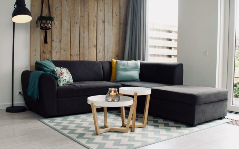 sala de estar gris